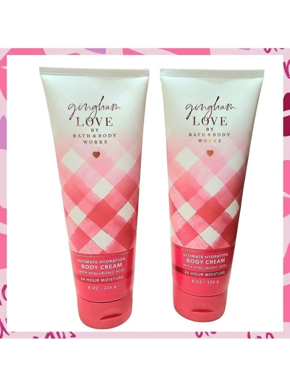2 GINGHAM LOVE ULTIMATE HYDRATION BODY CREAM WITH HYALURONIC ACID